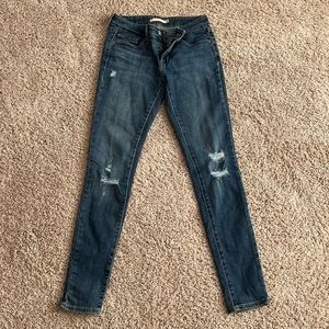Levi’s 711 Distressed Skinny Jean